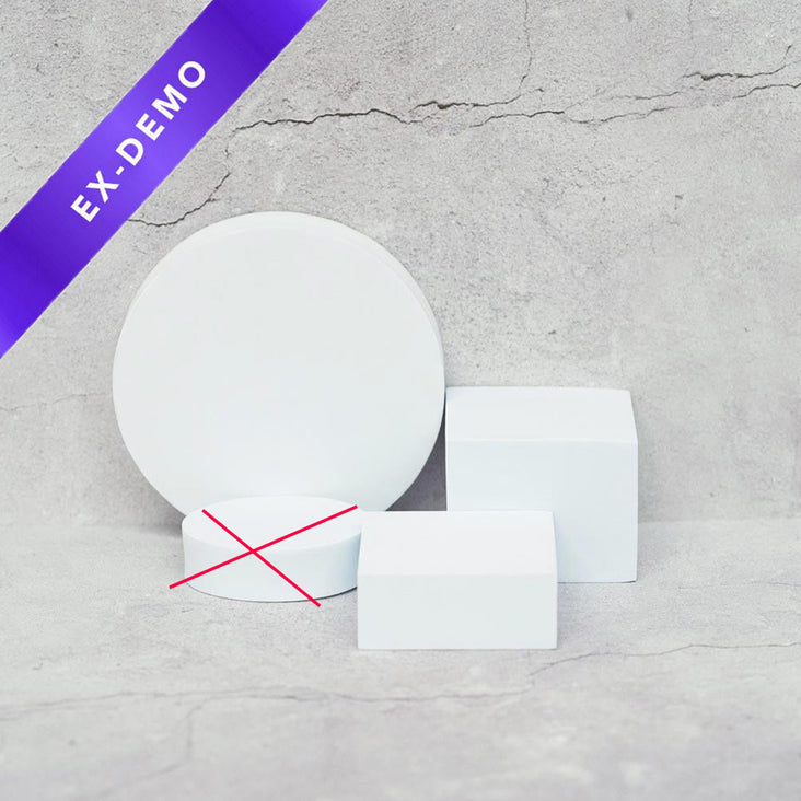 Geometric Foam Styling Props For Photography - Polar White 3 Pack (DEMO STOCK)