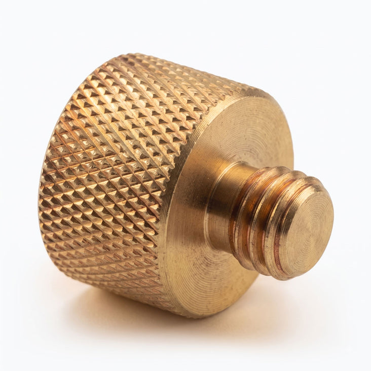 5/8" Female to 3/8" Male Thread Adapter Converter Screw - Gold
