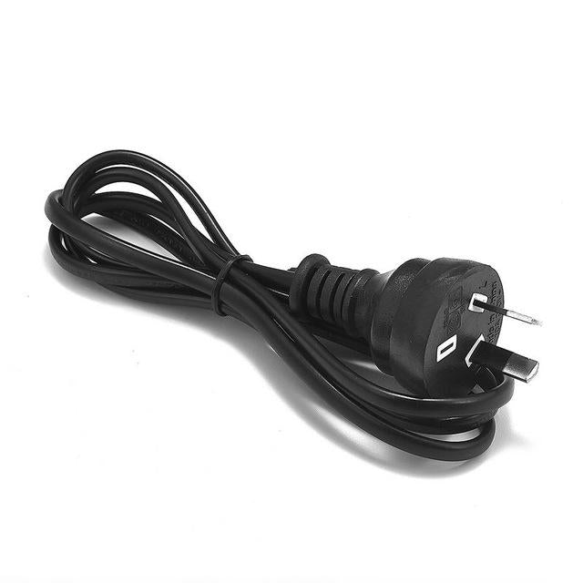 International Spectrum Power Figure 8 Plug Lead Cable Cord Male AC to Female (2m) - AU/EU/UK/US - Bundle
