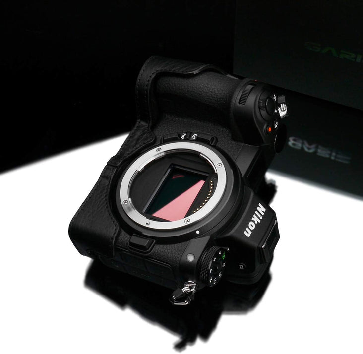 Gariz XS-CHZ6/7BK Genuine Black Leather Half Case for Nikon Z7/Z6