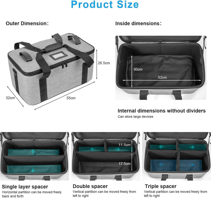Fomito S40 36L Light Case for Aputure 100D/S, 100X/S, 200D/S, 200X/S or Godox ML60