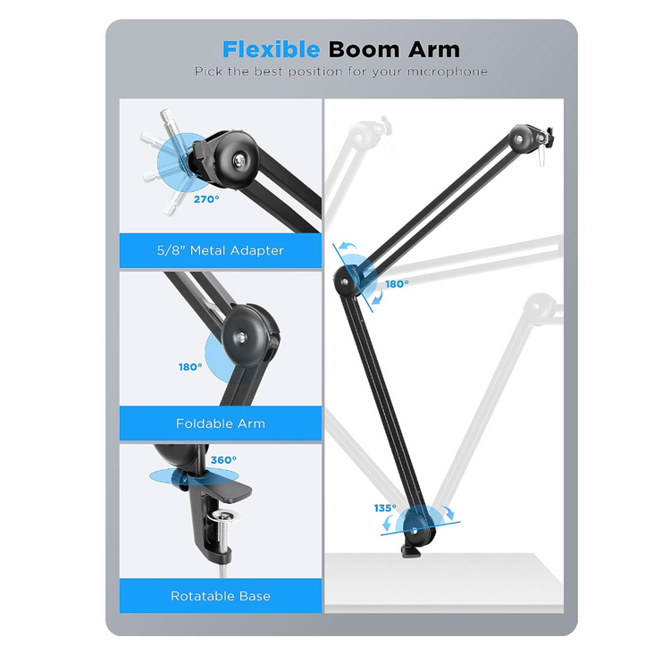 BOYA BY-BA20 Spring Loaded Suspension Arm