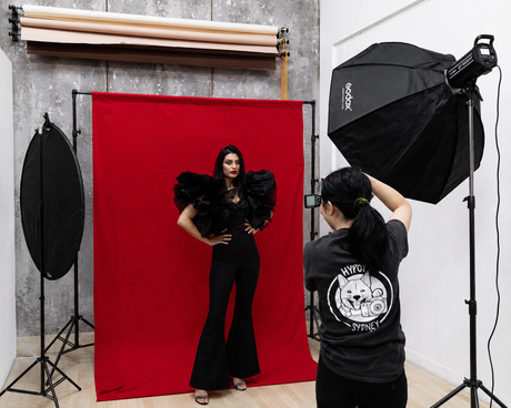 Backdrop Stand (2.0M x 2.0M) 3kg Load 4 Segment Crossbar - For Muslin & Half Paper Backdrops