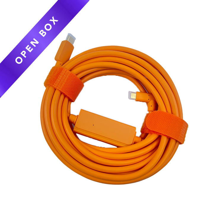 Spectrum USB-C Male to Angle Micro-B 5-Pin 5m Hi-Vis Orange (OPEN BOX)