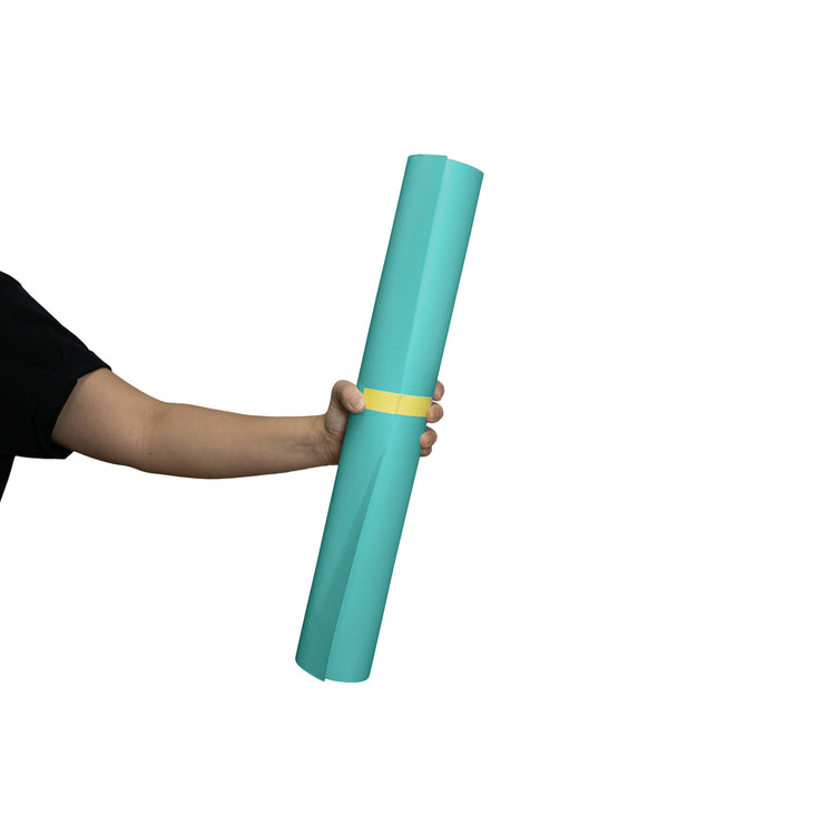 Spectrum 50cm Non Reflective Seamless Paper Roll Backdrop Offcuts - Aquamarine Blue