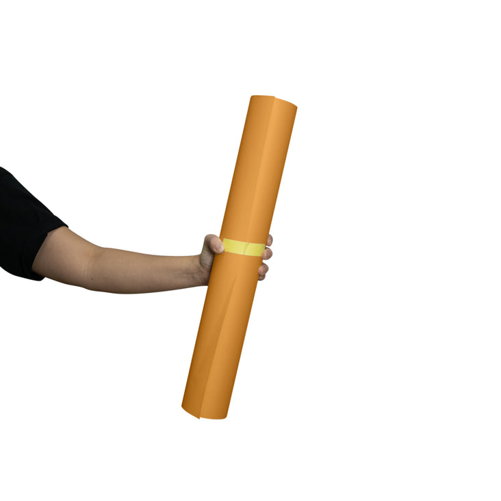 Spectrum 50cm Non Reflective Seamless Paper Roll Backdrop Offcuts - Tangerine Dream Orange