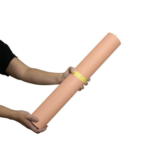 Spectrum 50cm Non Reflective Seamless Paper Roll Backdrop Offcuts - Peach Perfect Orange