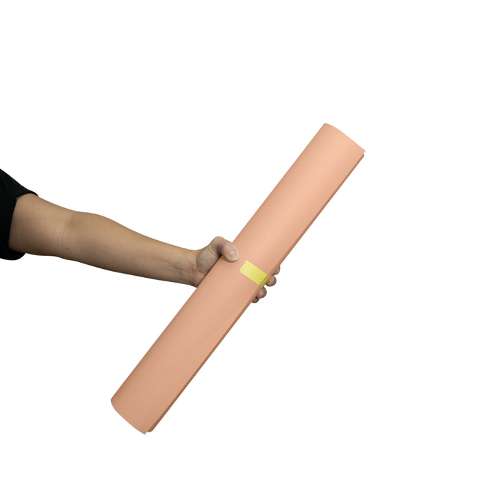 Spectrum 50cm Non Reflective Seamless Paper Roll Backdrop Offcuts - Peach Perfect Orange