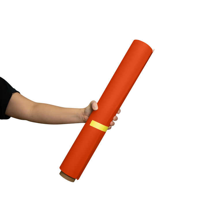 Spectrum 50cm Non Reflective Seamless Paper Roll Backdrop Offcuts - Sweet Papaya Orange