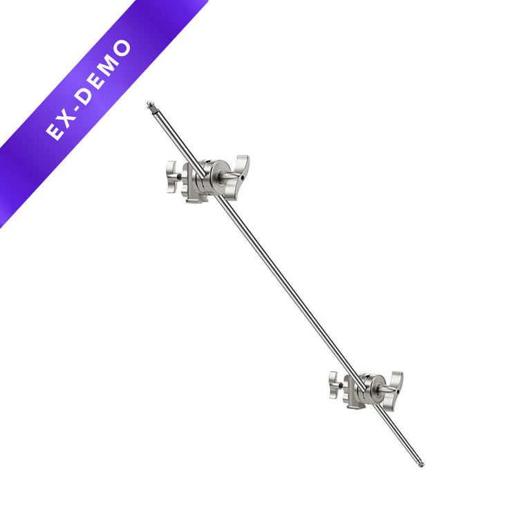 127cm / 50' Silver Extension Grip Boom Arm with Two Gobo Heads (Aluminum) (DEMO)