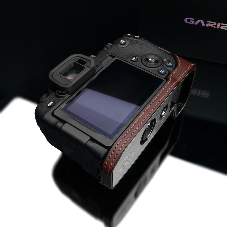 Gariz Brown XS-CHEOSR8BR Genuine Leather Half Case for Canon EOS R8