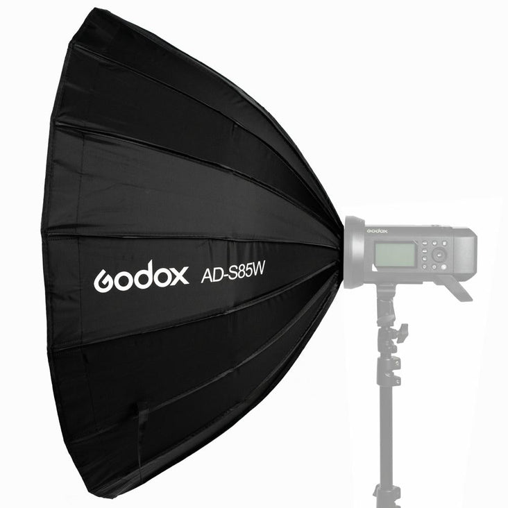 Godox 85CM AD-S85W Deep Parabolic White Interior Softbox w/ Grid For AD400Pro (Godox Mount) (OPEN BOX)