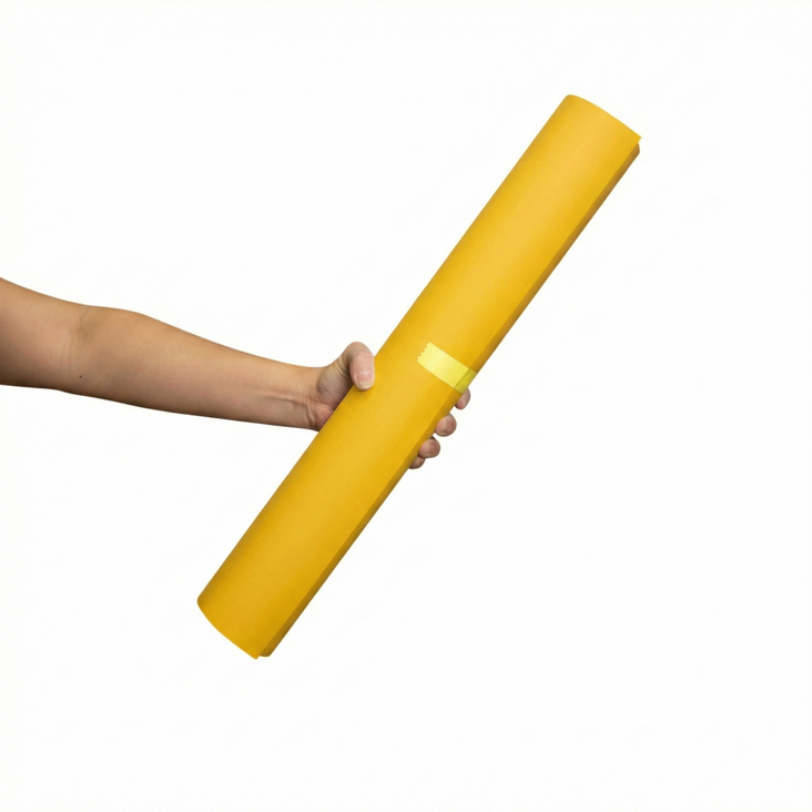 Spectrum 50cm Non Reflective Seamless Paper Roll Backdrop Offcuts - Lemon Zest Yellow