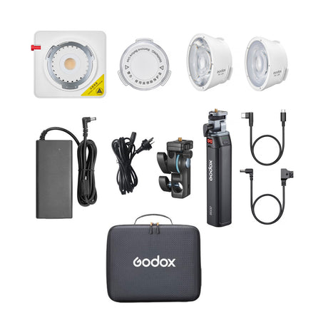 Godox ML100R RGB Portable LED Light Kit 3 (Includes BG02 Battery Handle)