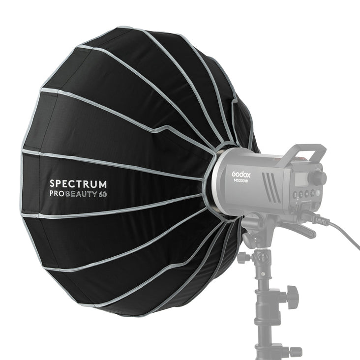 Spectrum Pro Beauty Dish Collapsible Softbox 60cm / 23.6" Bowens Mount (No Grid)