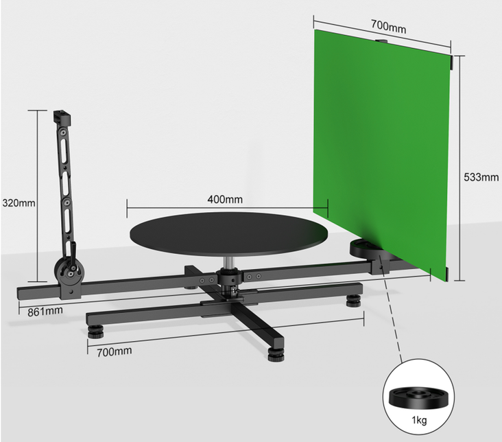 SPIN STUDIO MINI 360° Photo Booth Rotating Camera Platform (Max Load 3kg)