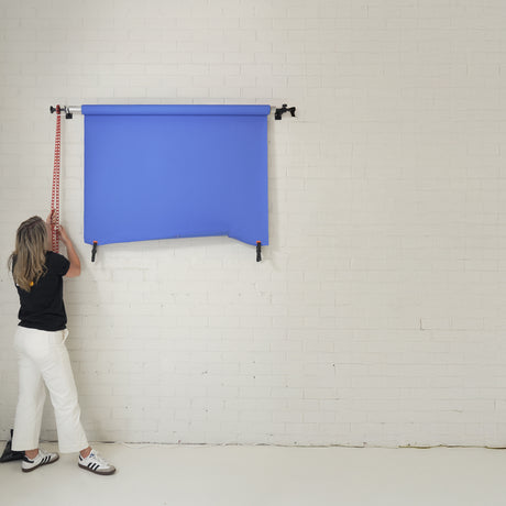 Single Axis Manual Backdrop Support Roller Wall System