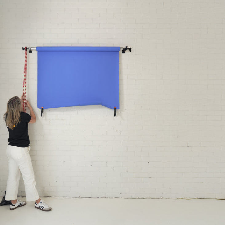 Single Axis Manual Backdrop Support Roller Wall System