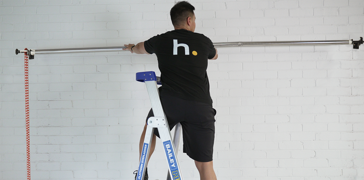 Single Axis Manual Backdrop Support Roller Wall System