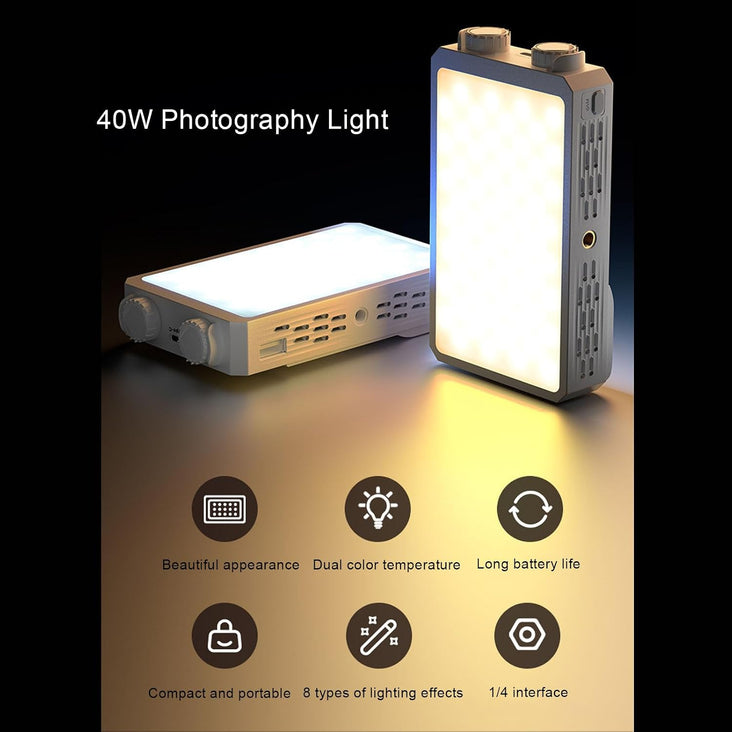 Spectrum LumiGO 40W Bi-Colour Compact Camera Fill LED Light