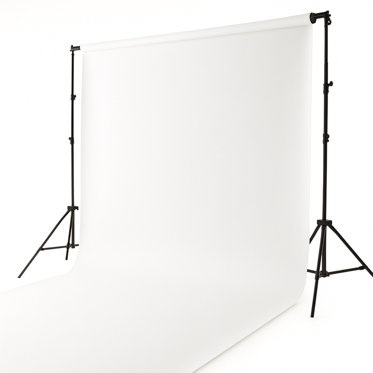 Spectrum Vinyl Heavy Duty 2.7m x 6m Photography Backdrop - Ghosted White