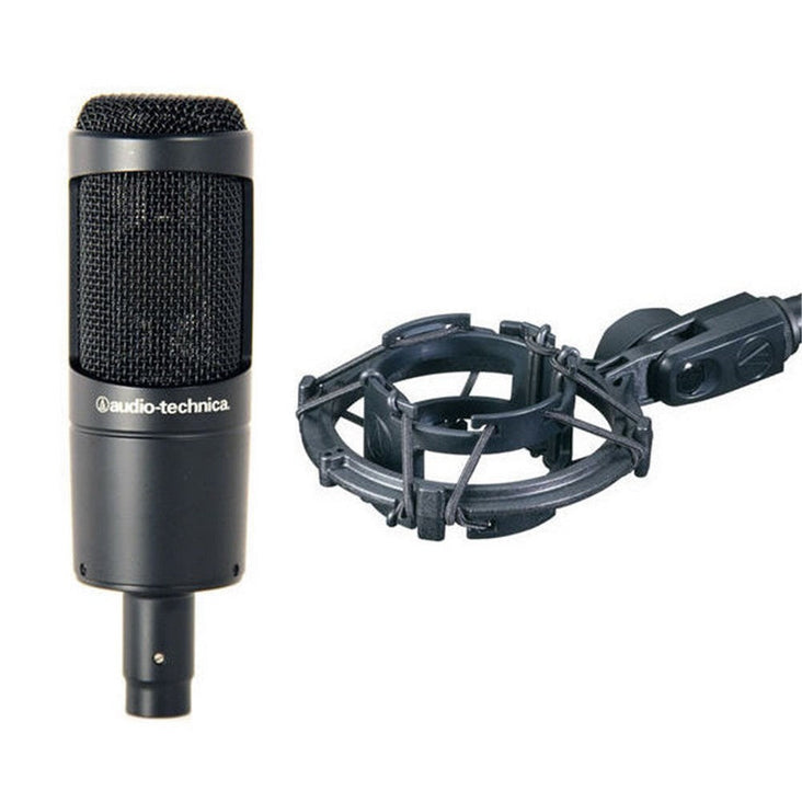 Audio Technica AT2035 Large Diaphragm Cardioid Condenser w/ Shock Mount & Pouch