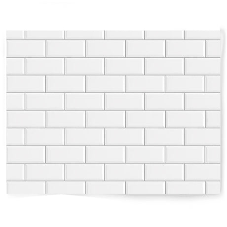 Backdrop Collective Subway Classic Tiles Vinyl Flat Lay | Single-sided Backdrop