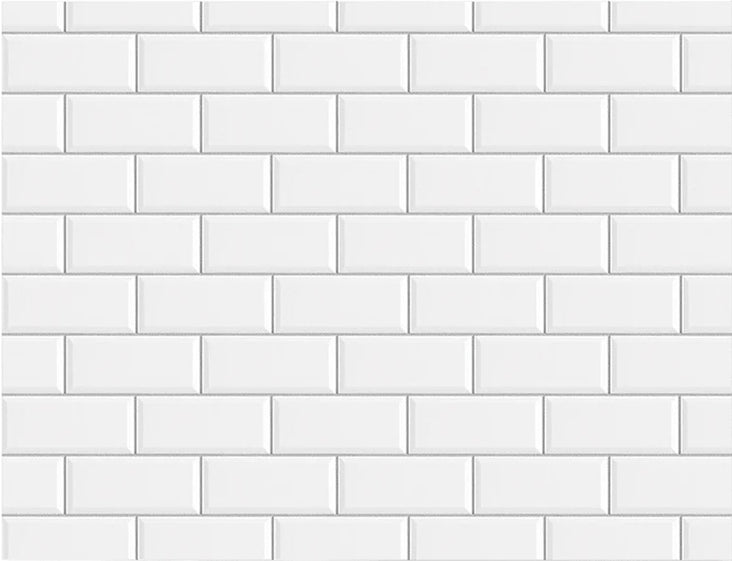 Backdrop Collective Subway Classic Tiles Vinyl Flat Lay | Single-sided Backdrop