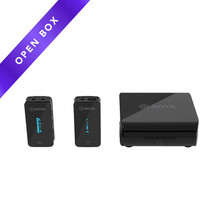 Boya BY-XM6-K2 Ultra-compact 2.4GHz Wireless Microphone Dual Kit With Charging Case (OPEN BOX)