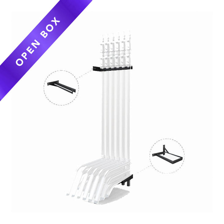 Spectrum C-Stand Wall / Door Mount Holder Rack - Holds 6 Stands (C-Stand Not Included) (OPEN BOX)