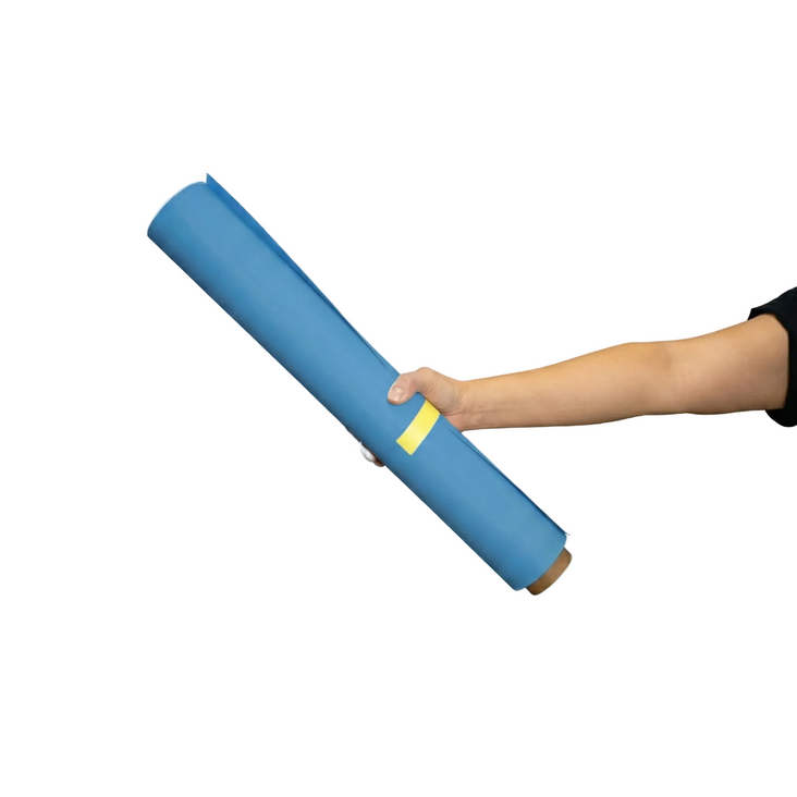 Spectrum 50cm Non Reflective Seamless Paper Roll Backdrop Offcuts - Caribbean Sky Blue