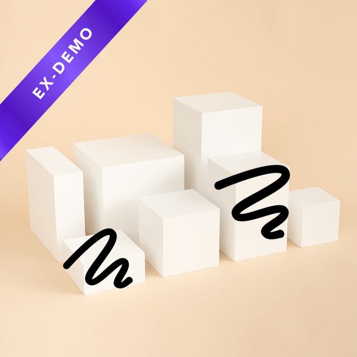 Spectrum White PRO.PROPS Styling Photography Prop - Cube & Block Mega Bundle (DEMO)