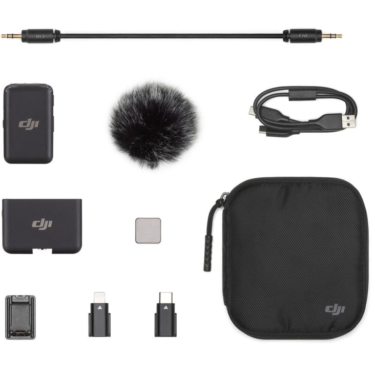 DJI Mic Compact Wireless Microphone System/Recorder - (1 TX + 1 RX)