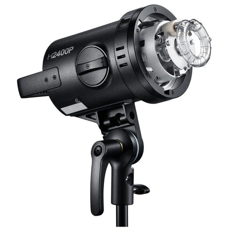 Dual Godox 2400P Zoom Flash Head with P2400 Power Pack, R2400 Ring Flash Head and 2x EC2400 Extension Cable for P2400 (5M Length) - Bundle