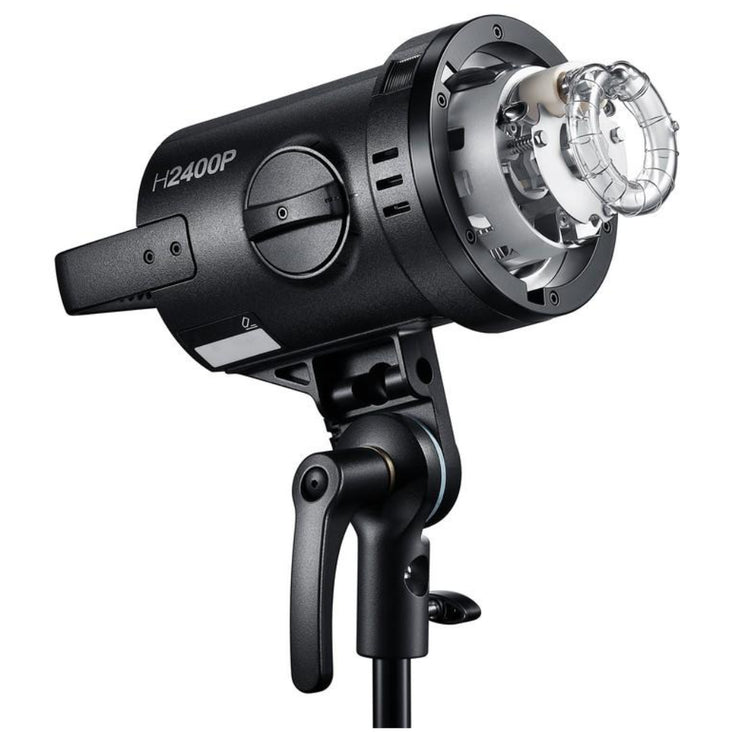 Dual Godox 2400P Zoom Flash Head with P2400 Power Pack, R2400 Ring Flash Head and 2x EC2400 Extension Cable for P2400 (5M Length) - Bundle