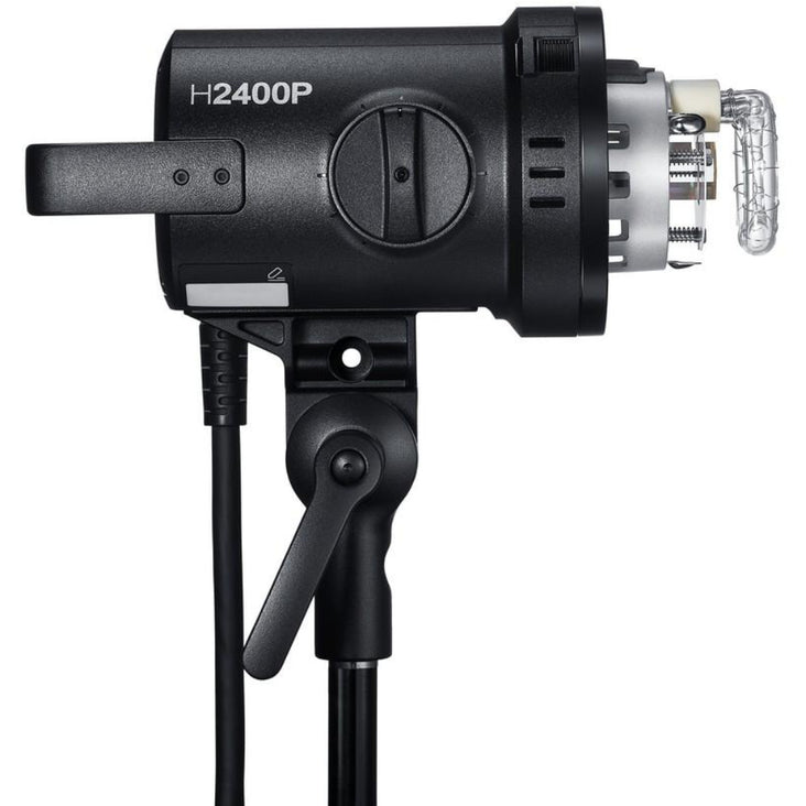 Dual Godox 2400P Zoom Flash Head with P2400 Power Pack, R2400 Ring Flash Head and 2x EC2400 Extension Cable for P2400 (5M Length) - Bundle