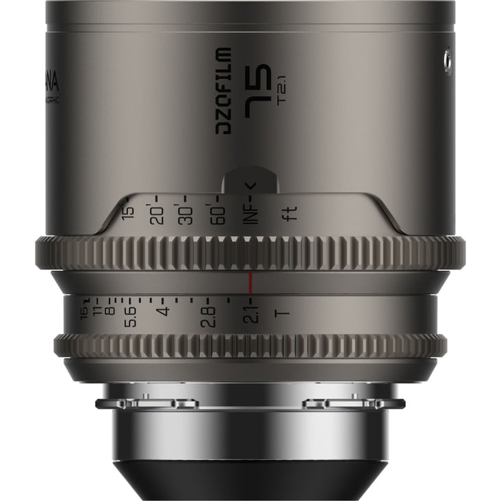 DZOFilm Arcana 75mm Anamorphic Prime Lens (ARRI PL, Titanium - Imperial)