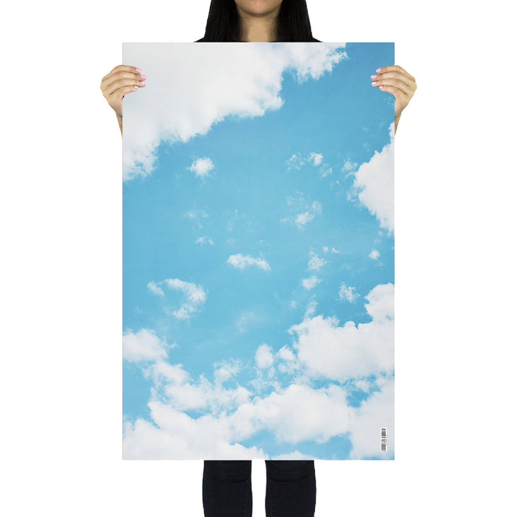 Flat Lay Instagram Backdrop - 'Hawkesbury' Cloudy Sky (56cm x 87cm)