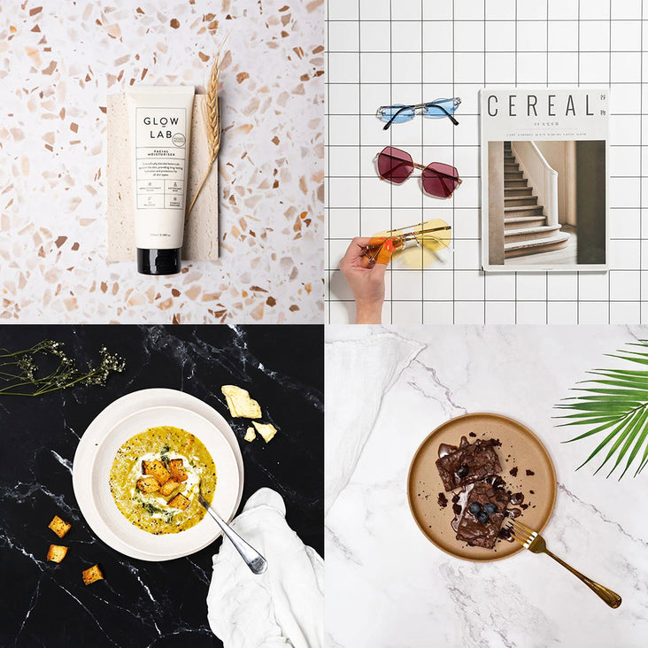 Flat Lay Instagram Backdrop (56cm x 87cm) - Kitchen - Bundle