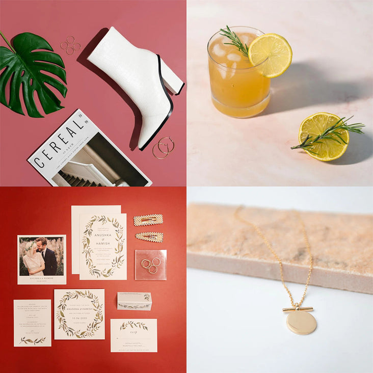 Flat Lay Instagram Backdrop (56cm x 87cm) - Valentine's Day - Bundle