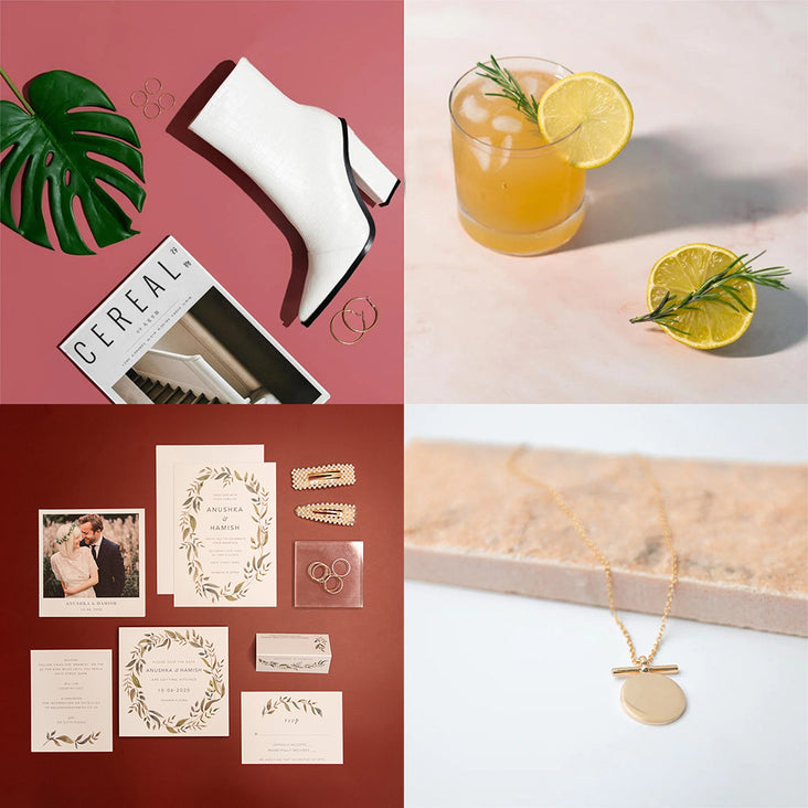 Flat Lay Instagram Backdrop (56cm x 87cm) - Valentine's Day - Bundle
