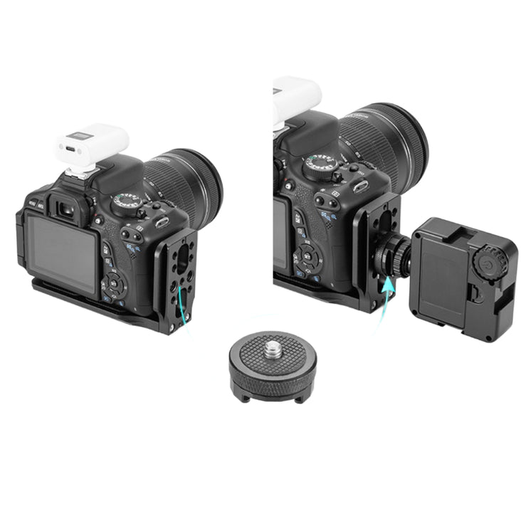 Fomito 1/4" Tripod Mount Adapter Screw with Hotshoe Mount