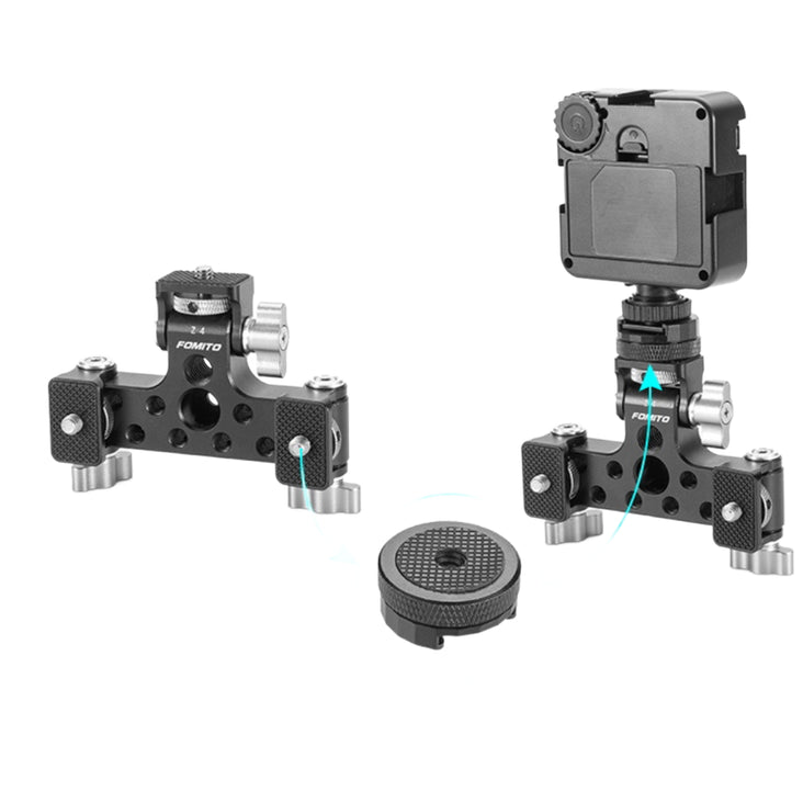 Fomito 1/4" Tripod Mount Adapter Screw with Hotshoe Mount