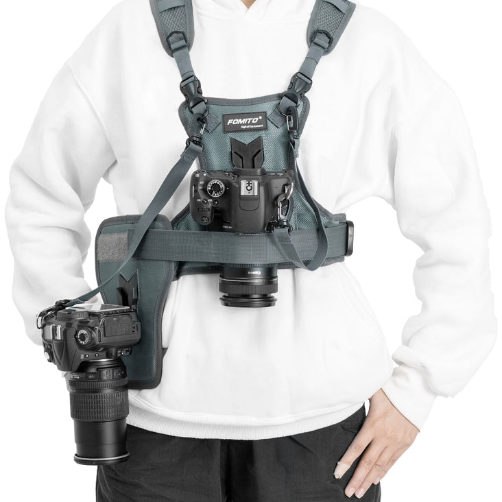Fomito JD-SJ2 Dual Camera Harness Vest System for DSLR and Mirrorless Cameras