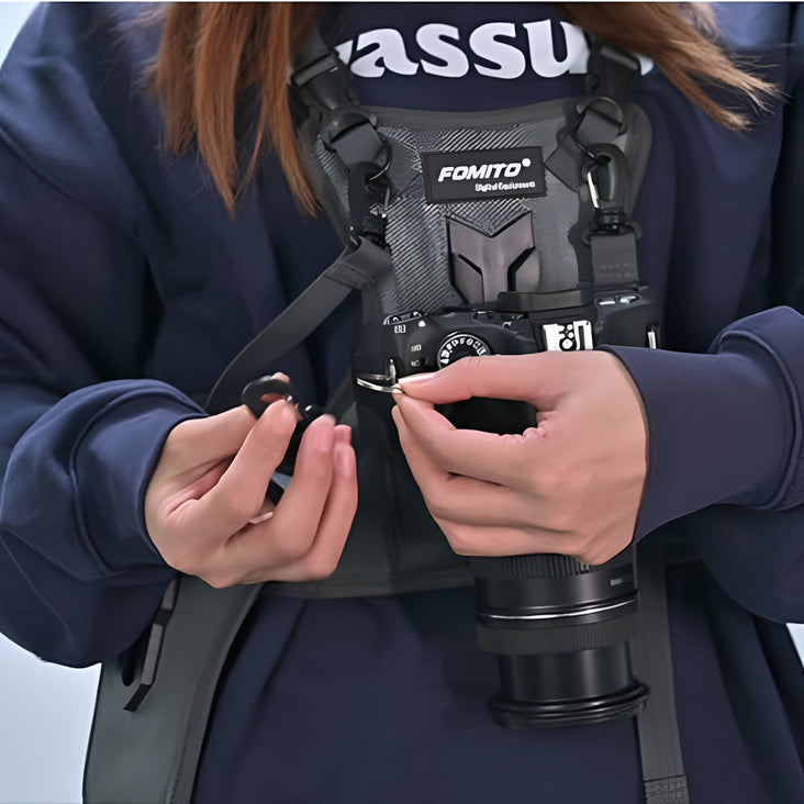 Fomito JD-SJ2 Dual Camera Harness Vest System for DSLR and Mirrorless Cameras