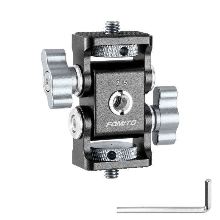 Fomito Z5 Dual Damping Tilt Adjustable Monitor Mount with Cold Shoe Mount