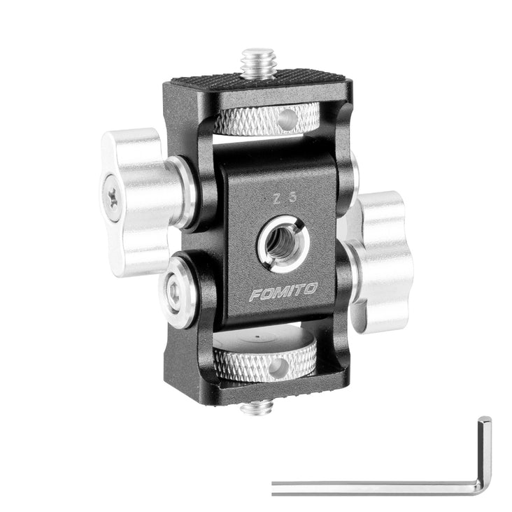 Fomito Z5 Dual Damping Tilt Adjustable Monitor Mount with Cold Shoe Mount