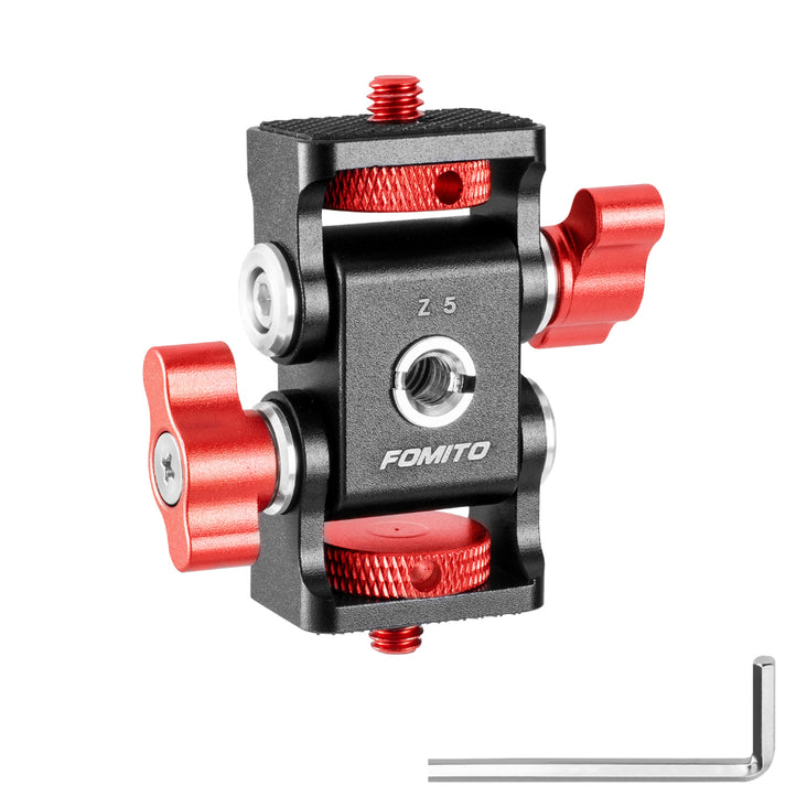 Fomito Z5 Dual Damping Tilt Adjustable Monitor Mount with Cold Shoe Mount