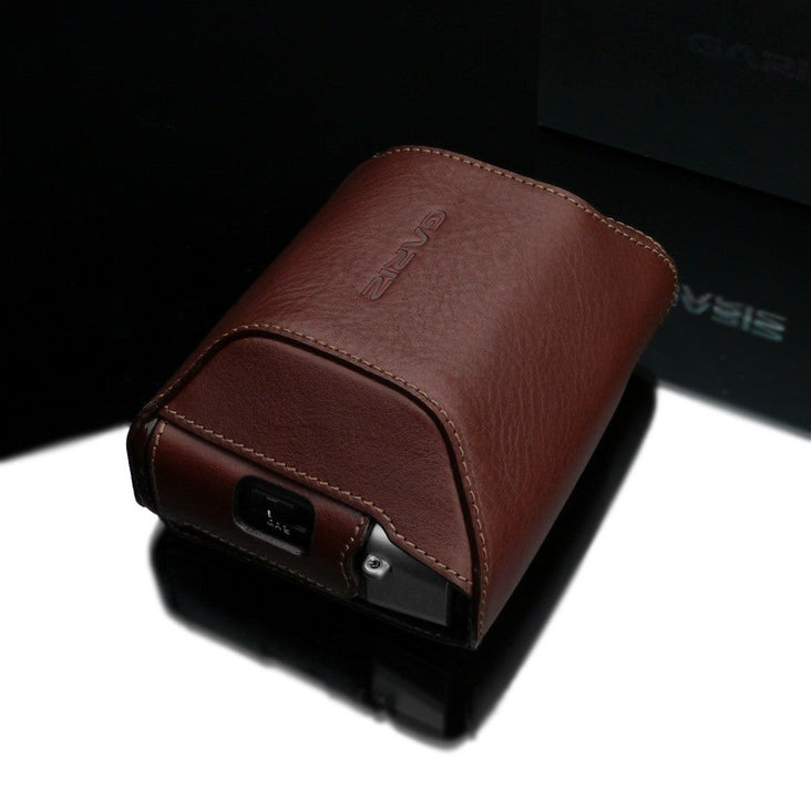 Gariz HG-CCX100VBR Brown Leather Camera Cover for Fuji X100V (Cover Only) (DEMO STOCK)