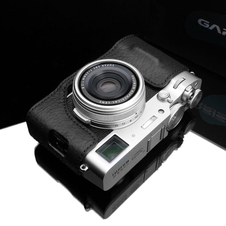 Gariz HG-X100VIBK Black Leather Camera Half Case for Fujifilm X100VI *PREORDER*